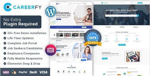 Careerfy 10.2.9 – Job Board WordPress Theme