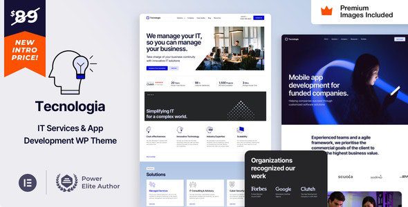Tecnologia 29.0 – IT SAAS Software Technology WordPress Theme