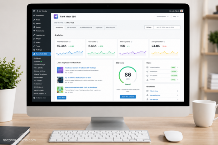 Best SEO Plugins for WordPress dashboard setup