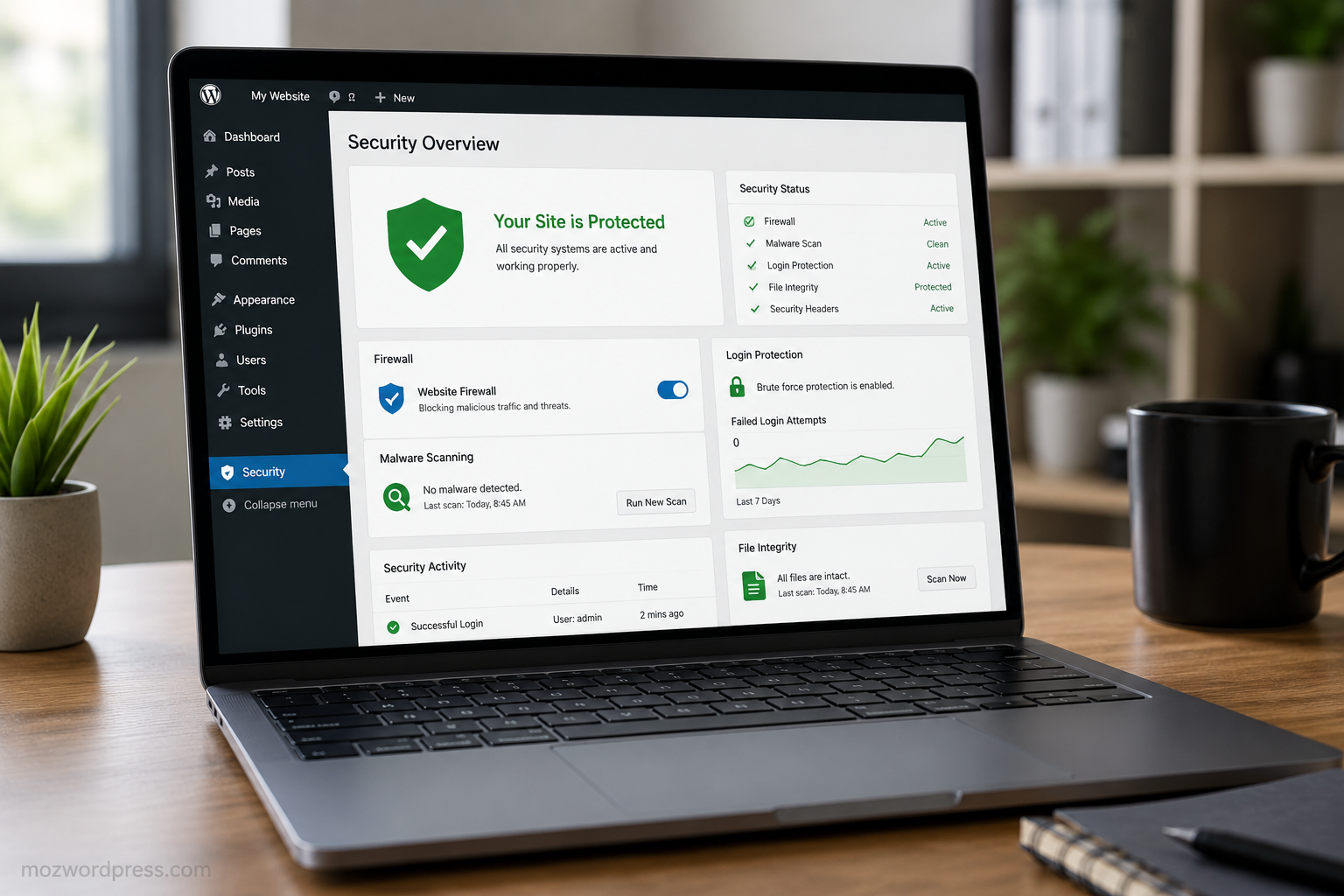 Security Plugins for WordPress dashboard protection