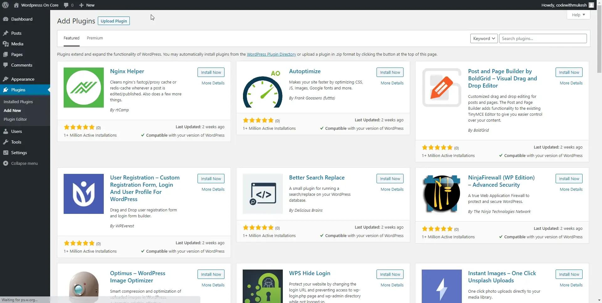 must-have WordPress plugins for beginners dashboard overview